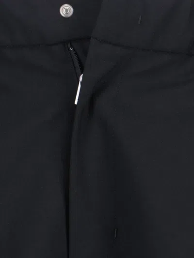 Laminar Elasticated Wool Blend Shorts In Black