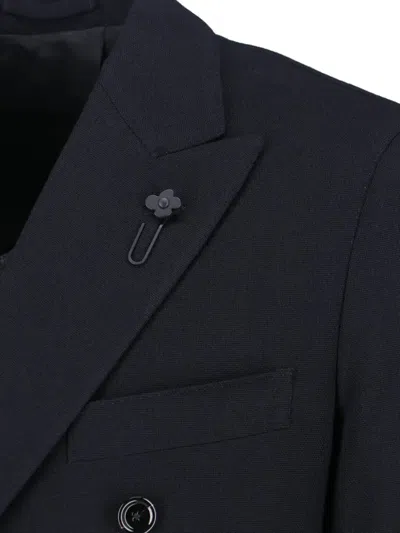 Lardini Feeling Double-breasted Jacket In Black