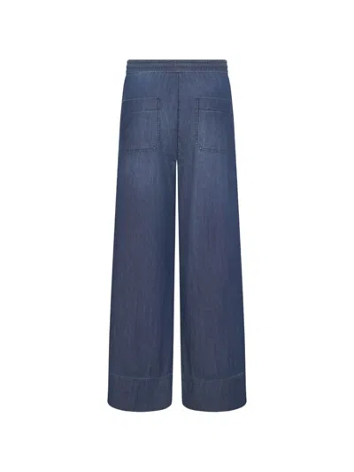 Seductive Drawstring Palazzo Pants In Blue
