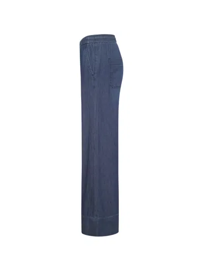 Seductive Drawstring Palazzo Pants In Blue