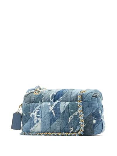 Coach 26 Tabby Patchwork-design Chain-strap Shoulder Bag In Blue