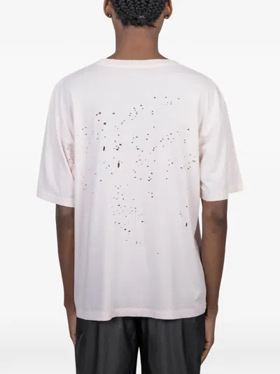 Satisfy Distressed T-shirt In White