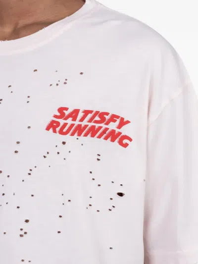 Satisfy Distressed T-shirt In White