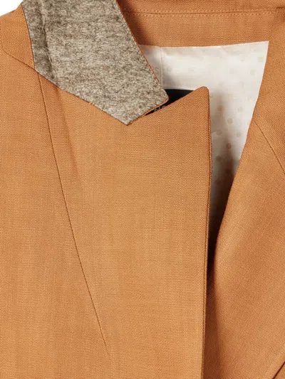 Ps By Paul Smith Double-breasted Blazer In Brown