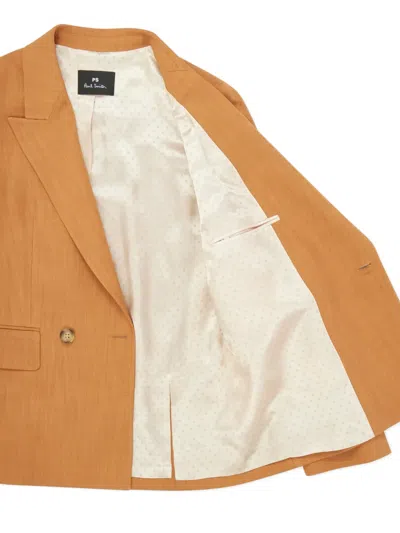 Ps By Paul Smith Double-breasted Blazer In Brown