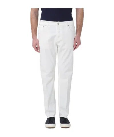 Pt Torino Carrot 2p Pleated Pants In White