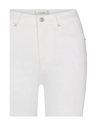 Frame Flared Jeans In White