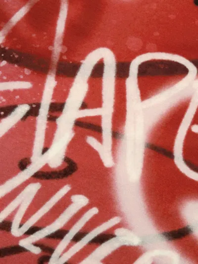 Aape By A Bathing Ape Graffiti-print T-shirt In Red