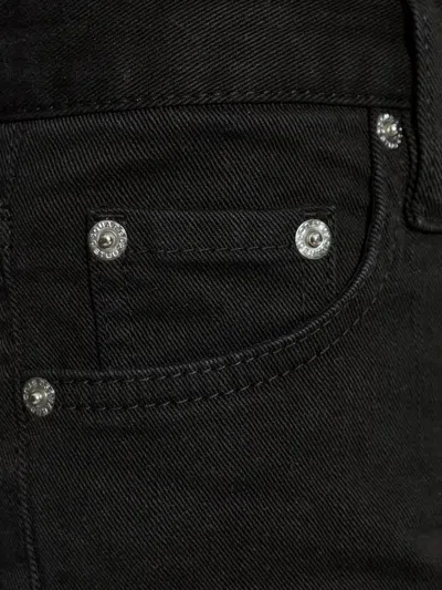 Dsquared2 Teddy Silver-tone Button Jeans In Black