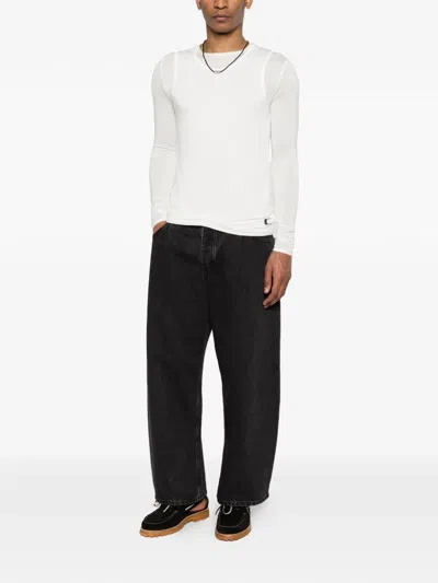 Carrer Doria Double-layer T-shirt In White
