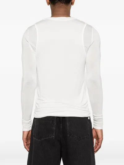 Carrer Doria Double-layer T-shirt In White