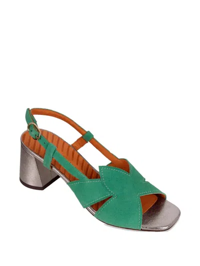 Chie Mihara Rutter Cut-out Sandals In Green