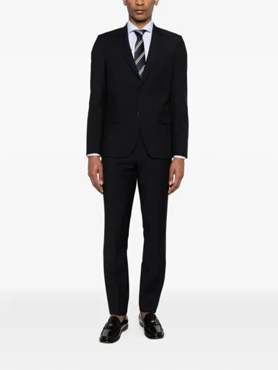 Paul Smith Flap-pocket Suit In Blue