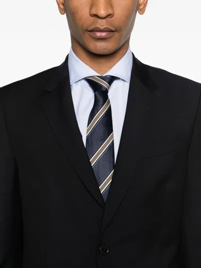 Paul Smith Flap-pocket Suit In Blue