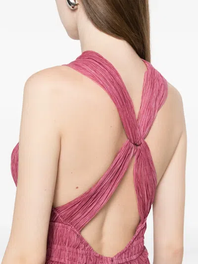 Ulla Johnson Women's Freesia Shirred Silk Chiffon Sleeveless Gown In Pink