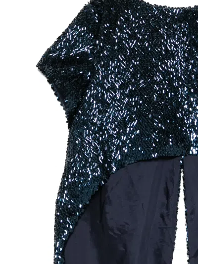 Fely Campo Sequin Blouse In Black
