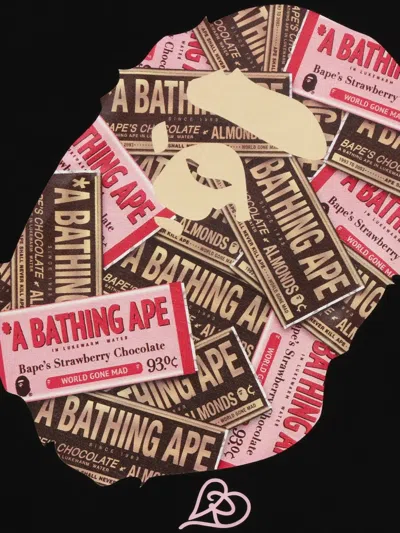 A Bathing Ape Printed T-shirt In Black