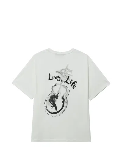 Five Cm Graphic Print T-shirt In White