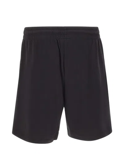 Ea7 Visibility Drawstring Logo Shorts In Blue
