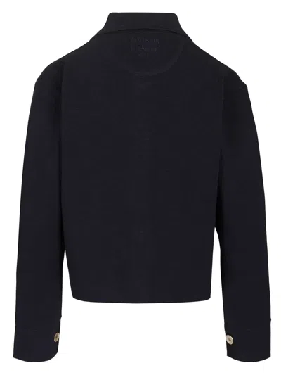 Maison Kitsuné Buttoned Jacket In Black