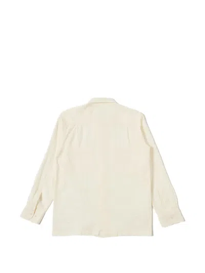 Universal Works Sid Flannel Cpo Shirt Ecru In Neutral