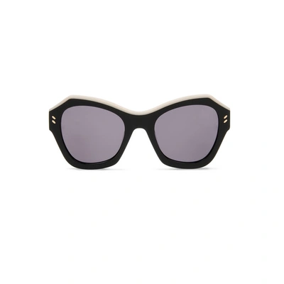 Shop Stella Mccartney Black Oversized Sunglasses