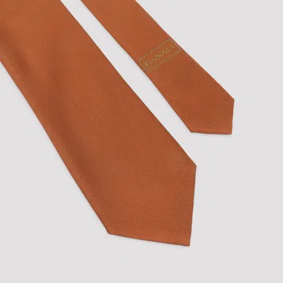 Canali Tie In Brown