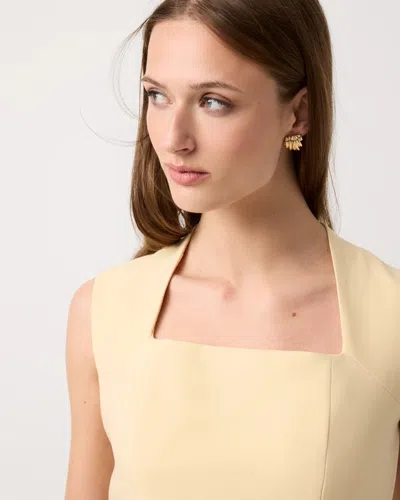 White House Black Market Square Neck Sheath Dress In Brown