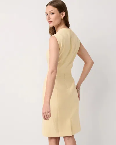 White House Black Market Square Neck Sheath Dress In Brown