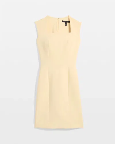 White House Black Market Square Neck Sheath Dress In Brown