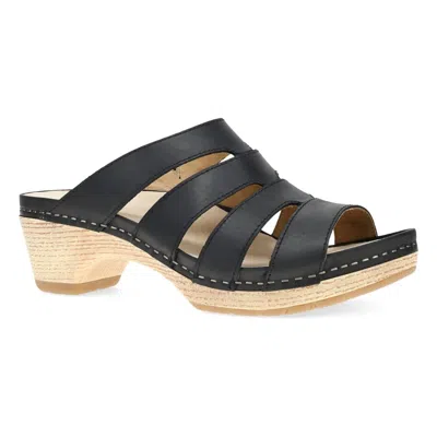 Dansko Lyndi Platform Slide Sandal In Black