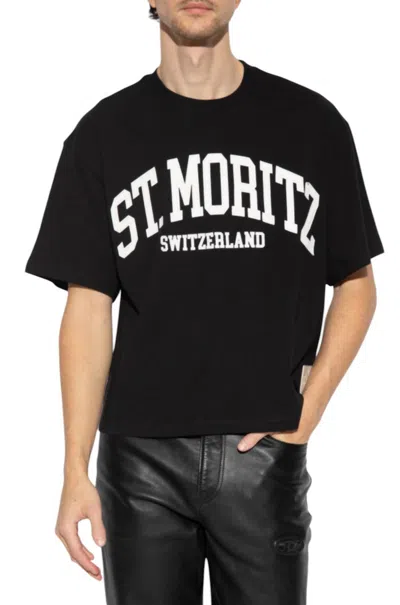 Bally St Moritz-print T-shirt In Black