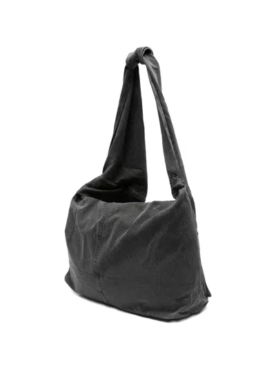 Feng Chen Wang Flap-pockets Shoulder Bag In Black