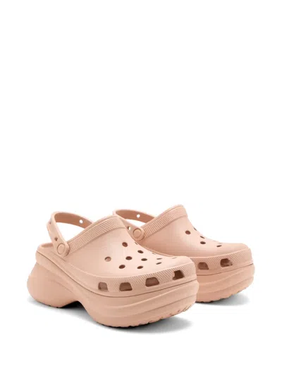 Crocs Bae Platform Textured Clogs In Pink