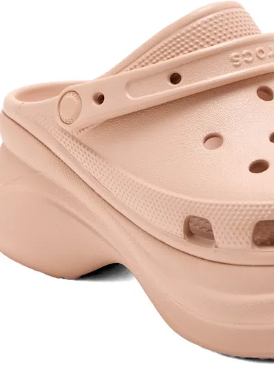 Crocs Bae Platform Textured Clogs In Pink