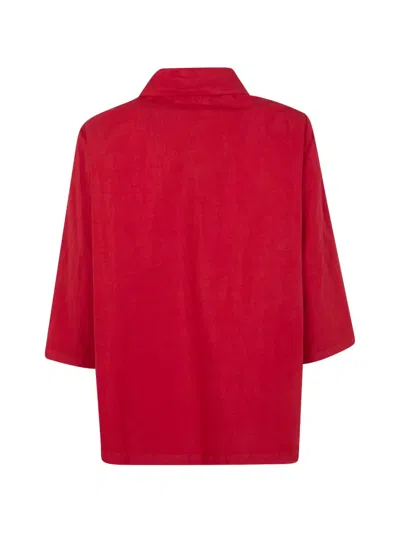 Labo.art Olivia Buttoned Jacket In Orange