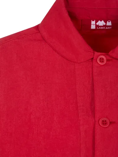 Labo.art Olivia Buttoned Jacket In Orange