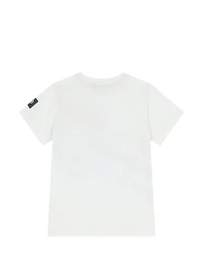 Bugatti Striped-print T-shirt In White