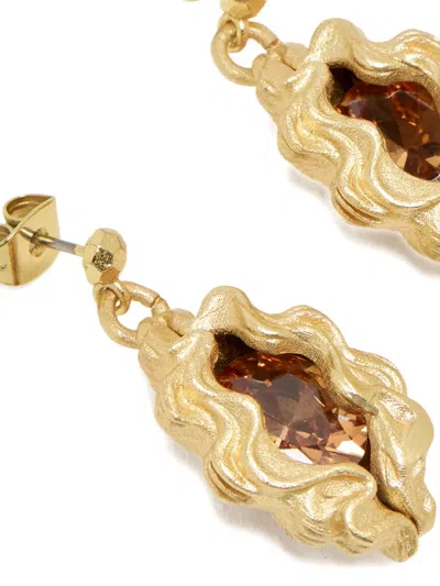 Oceanus Panopea Drop Earrings In Gold