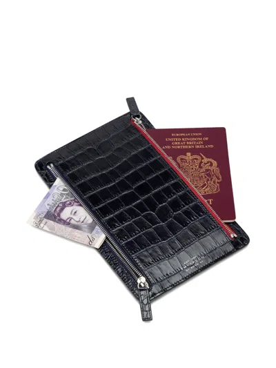 Smythson Multi-zip Case In Black