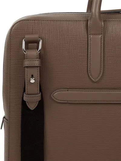 Smythson Ludlow Briefcase In Brown