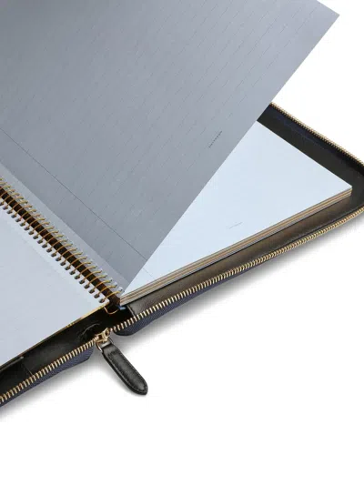 Smythson Panama Writing Folder In Blue