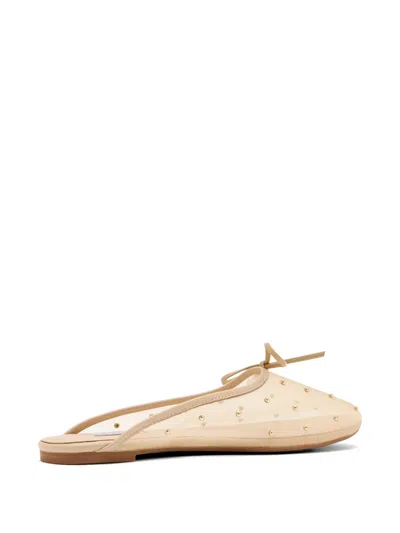 Senso Connor Studded Bow Mules In Neutral