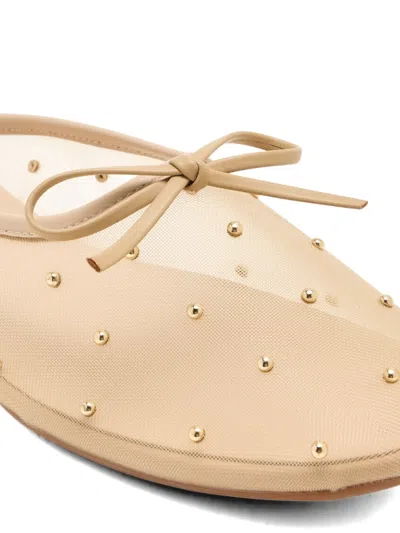 Senso Connor Studded Bow Mules In Neutral