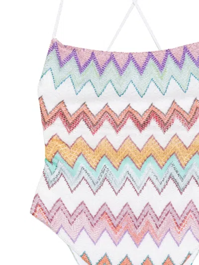 Missoni Chevron-pattern Swimsuit In Multi