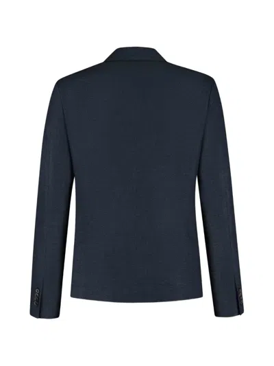 Corneliani Notched-lapel Blazer In Blue