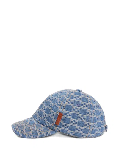 Sandro Logo-patch Patterned Baseball Cap In Metallic