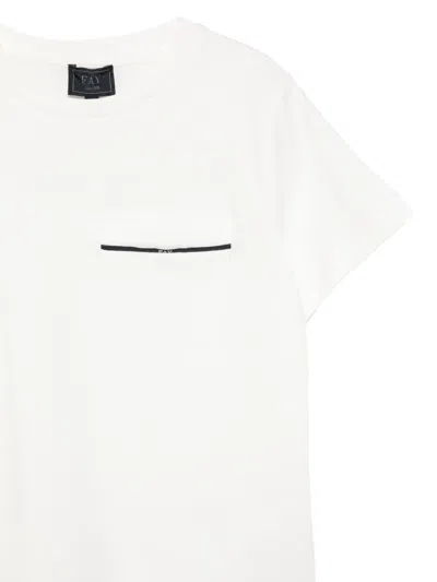 Fay Short-sleeve T-shirt In Neutral
