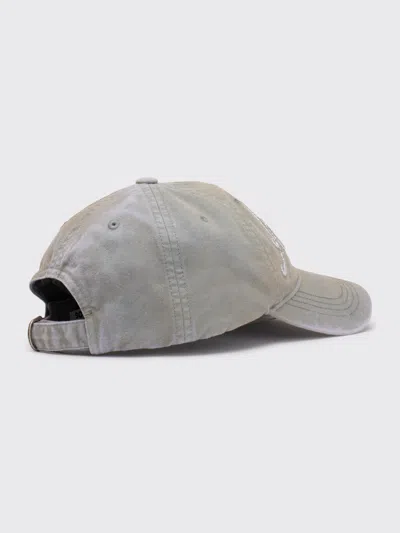 Acne Studios Embroidered Logo Cap In Gray
