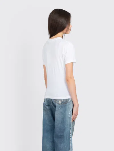Acne Studios Logo Short Sleeve T-shirt In White